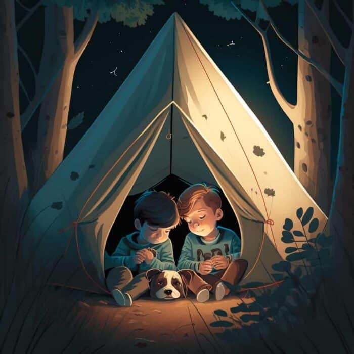 Priče za laku noć - Kako su Vili i Oli prespavali u šatoru